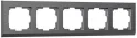 Рамка на 5 постов Stark (графит матовый) W0051864 Werkel a063119