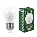 Лампа светодиодная, 5W 230V E27 4000K G45, SBG4505 Saffit SAFFIT 55026