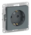 ATLASDESIGN РОЗЕТКА с заземлением со шторками, 16А, механизм, ГРИФЕЛЬ Systeme Electric ATN000745
