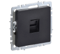 BRITE Роз. комп. RJ45 кат.6 РК11-БрЧ черн. IEK BR-K10-2-K02