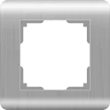 Рамка на 1 пост (серебряный) Stream W0012106 Werkel a051283