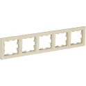 BRITE Рамка 5-мест. РУ-5-БрКр беж. IEK BR-M52-K10