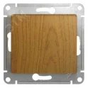 GLOSSA Кнопка нажимная дуб в рамку схема 1 Systeme Electric GSL000515