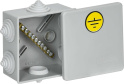 Коробки уравнивания потенциалов (КУП) КМ41361 100х100х50мм IP44 6 вв. IEK UKO21-100-100-050-K41-55U