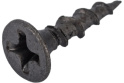 Саморез с потайной головкой (3,5х16 крупная резьба (оксидированные)) Абразив Плюс EDS001406
