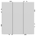 Выключатель СП 3-м механизм (белый фарфор) soft touch Эмили RSW10-5108-01 STEKKER 49870
