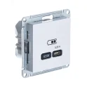 ATLASDESIGN USB РОЗЕТКА тип-С 65Вт высокоскор.заряд. QC, PD, механизм, ЛОТОС ATN001 Systeme Electric