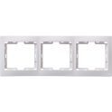 KVARTA Рамка 3-мест. горизонт. РГ-3-КБ бел. IEK EMK30-K01-DM