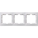 KVARTA Рамка 3-мест. горизонт. РГ-3-КБ бел. IEK EMK30-K01-DM
