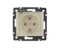 Розетка СП 1-м c з/к с шторк. с крышкой IP44 механизм (сл. кость) Valena Legrand 774120
