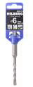 Бур для перфоратора по бетону 6*110мм SDS-plus Hilberg S06110