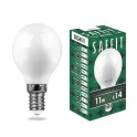 Лампа светодиодная, 11W 230V E14 4000K G45, SBG4511 Saffit SAFFIT 55138