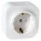 Розетка 1гн с З/К шторки о/у белый 16А IP20 Quteo (1/20) Legrand 782220