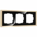 Рамка на 3 поста Baguette (черный/латунь) W0032852 Werkel a060241