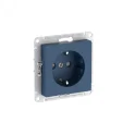 ATLASDESIGN РОЗЕТКА с заземлением со шторками, 16А, быстрозажимные клеммы, АКВАМАРИН Systeme Electri