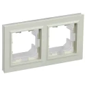BRITE Рамка 2-мест. IP44 РУ-2-БрКр-44 беж. IEK BR-M22-44-K10