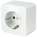 Розетка 1-местная с/з открытой установки, , 250В, 16А, IP20, серия София, белый, MST16-11-01 STEKKER