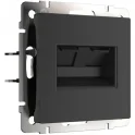 Розетка двойная Ethernet RJ-45 (черный матовый) W1182208 Werkel a051616