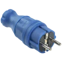 ВБп3-1-0м Вилка прямая ОМЕГА IP44 синяя IEK PKR01-016-2-K07