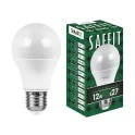 Лампа светодиодная, 12W 230V E27 4000K A60, SBA6012 Saffit SAFFIT 55008