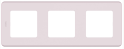 Рамка 3 поста - Inspiria - розовый Legrand 673954