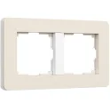 Рамка на 2 поста Split (айвори/белый, soft-touch) W0023066 Werkel a067254