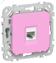 FLITE Розетка компьютерная RJ45 категория 5Е UTP РК5е-1-0-ФлПр пурпурный IEK FI-K12-1-K99
