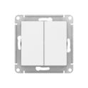 ВЫКЛЮЧАТЕЛЬ 2-клавишный, сх.5, 10АХ, механизм, БЕЛЫЙ Systeme Electric ATN000151