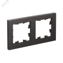Рамка 2-ая (двойная), Базальт, серия Atlas Design, Systeme Electric ATN001402