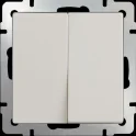 Выключатель двухклавишный (слоновая кость)W1120003 Werkel a051475