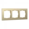 Рамка на 3 поста (шампань алюминий) Aluminium W0031711 Werkel a052314