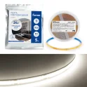 Светодиодная COB лента LS530, 512SMD(2110)/м 12Вт/м 24V 5000*10*1.8мм 4000К IP20 Feron 48969