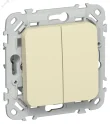 FLITE Выключатель жалюзи 10А ВЖ52-2-0-ФлН навахо IEK FI-V15-0-10-1-K87