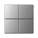 ARTGALLERY 4-клавишный ВЫКЛЮЧАТЕЛЬ СЦЕНАРНЫЙ, сх. 1, АЛЮМИНИЙ Systeme Electric GAL000374