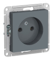 ATLASDESIGN РОЗЕТКА без заземления без шторок, 16А, механизм, ГРИФЕЛЬ Systeme Electric ATN000741
