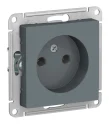 ATLASDESIGN РОЗЕТКА без заземления без шторок, 16А, механизм, ГРИФЕЛЬ Systeme Electric ATN000741