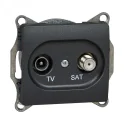 Розетка GLOSSA TV-SAT оконечная 1DB механизм Systeme Electric GSL000797