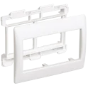 Рамка и суппорт на 4 модуля 75мм "ПРАЙМЕР" белый IEK CKK-40D-RSU4-075-K01