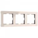 Рамка на 3 поста Acrylic айвори W0032743 Werkel a060539