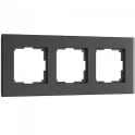 Рамка на 3 поста Senso (черный, стекло soft-touch) W0033108 Werkel a064574