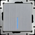 Выключатель одноклавишный с подсветкой (глянцевый никель)W1110102 Werkel a051080