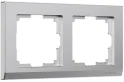 Рамка на 2 поста Stark (серебряный матовый) W0021865 Werkel a063454
