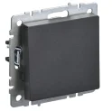 BRITE Выключ. 1-кл. перекр. 10А ВС10-1-3-БрЧ черн. IEK BR-V13-0-10-K02