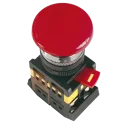 Кнопка AEAL-22 "Грибок"с фиксацией красный d22мм 240В 1з+1р IEK BBG60-AEAL-K04