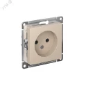 ATLASDESIGN РОЗЕТКА без заземления со шторками, 16А, механизм, ПЕСОЧНЫЙ Systeme Electric ATN001249