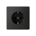ARTGALLERY РОЗЕТКА с заземлением со шторками, 16А, механизм, БАЗАЛЬТ Systeme Electric GAL001445