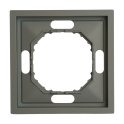Рамка 1-местная (платиново-серый) soft touch Эмили STEKKER 49962