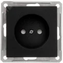 W59 Розетка без заземления без шторок, 16А, механизм, черный бархат Systeme Electric RS16-153-6-86