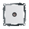 Розетка телевизионная 1-местная (механизм), серия Катрин, GLS00-7108-01, белый STEKKER 39306