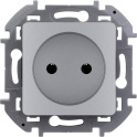 Розетка 2К - 16 А - 250 В~ - INSPIRIA - алюминий Legrand 673712